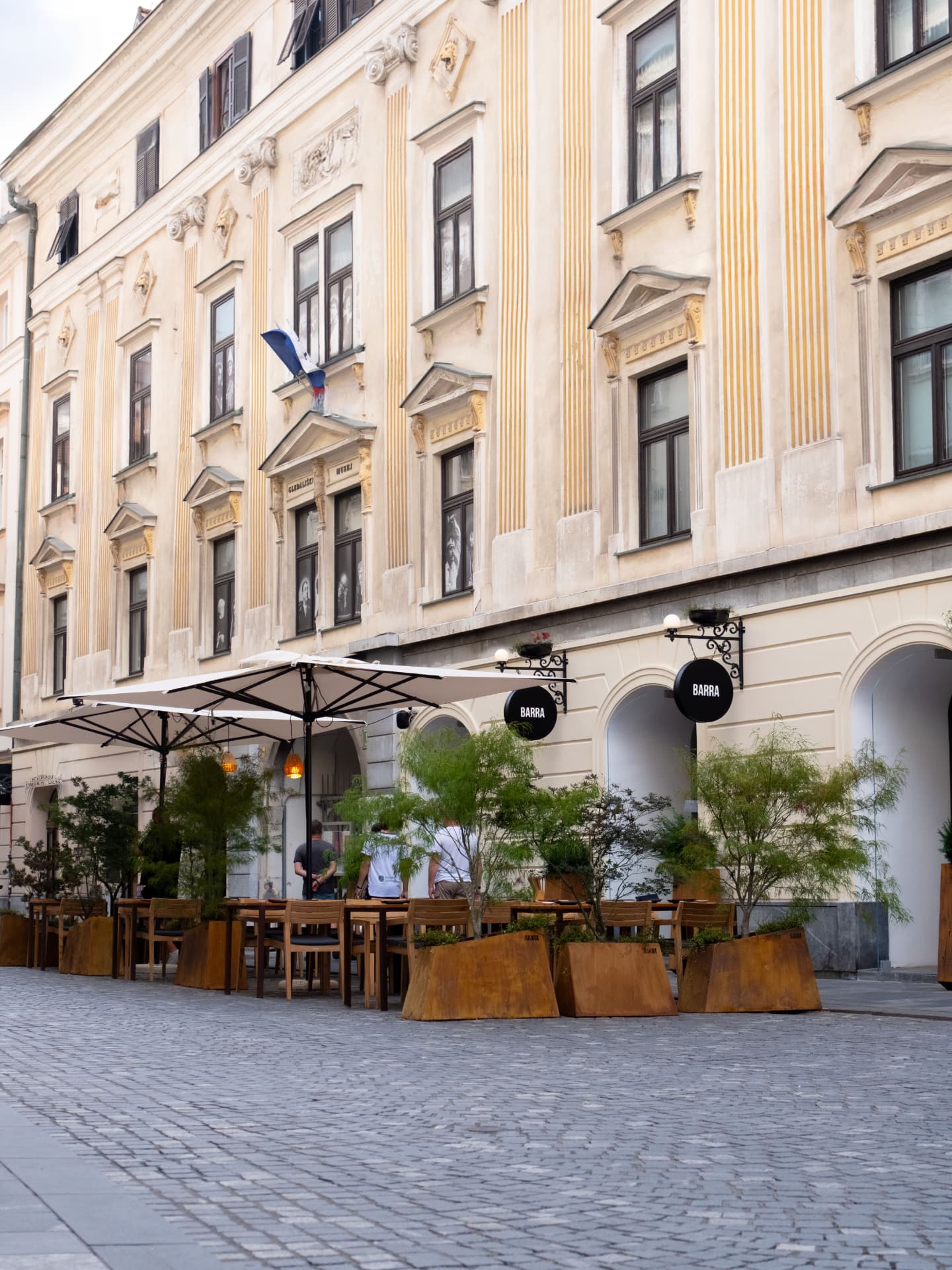 Terasa Barra na Mestnem trgu v Ljubljani